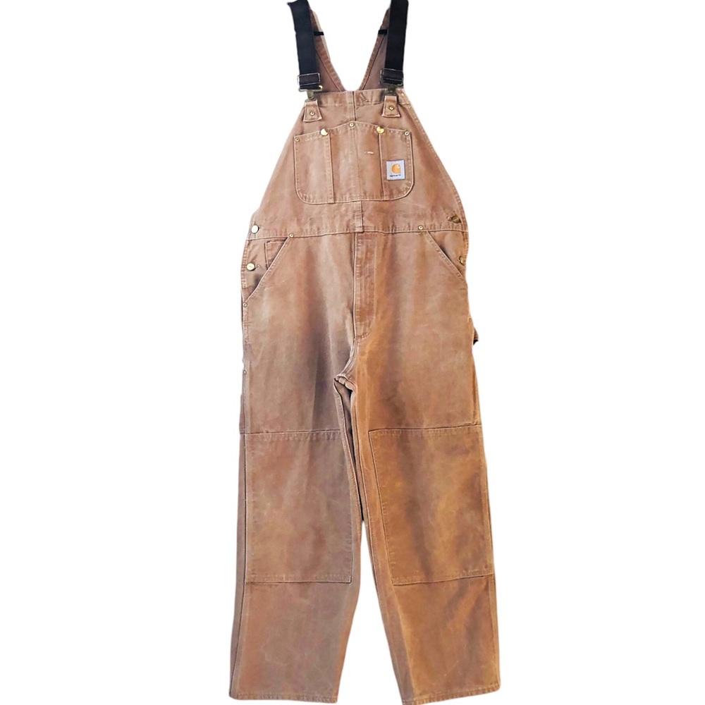 Vintage  Carhartt tan overalls, coveralls (carhartt brown) union made